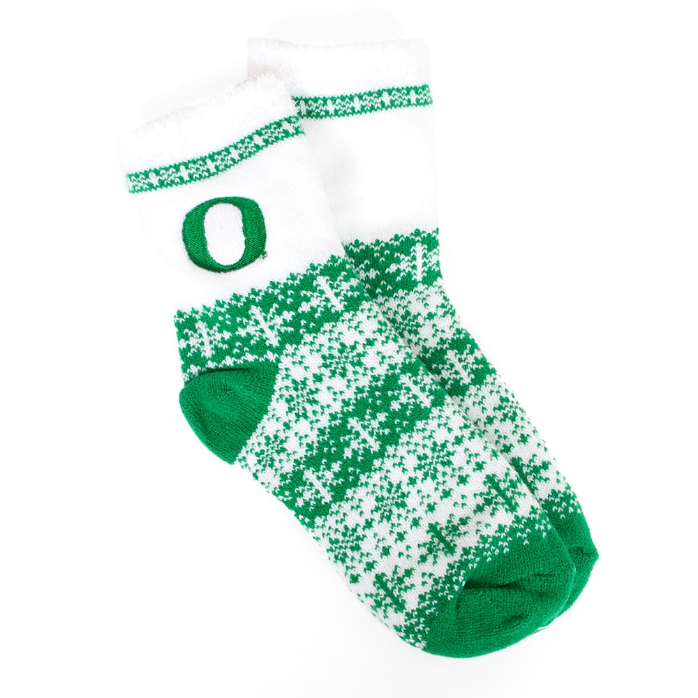 Classic Oregon O, Zoozatz, Novelty, Acrylic, Accessories, Women, Fuzzy, Christmas, Sock, 933276
